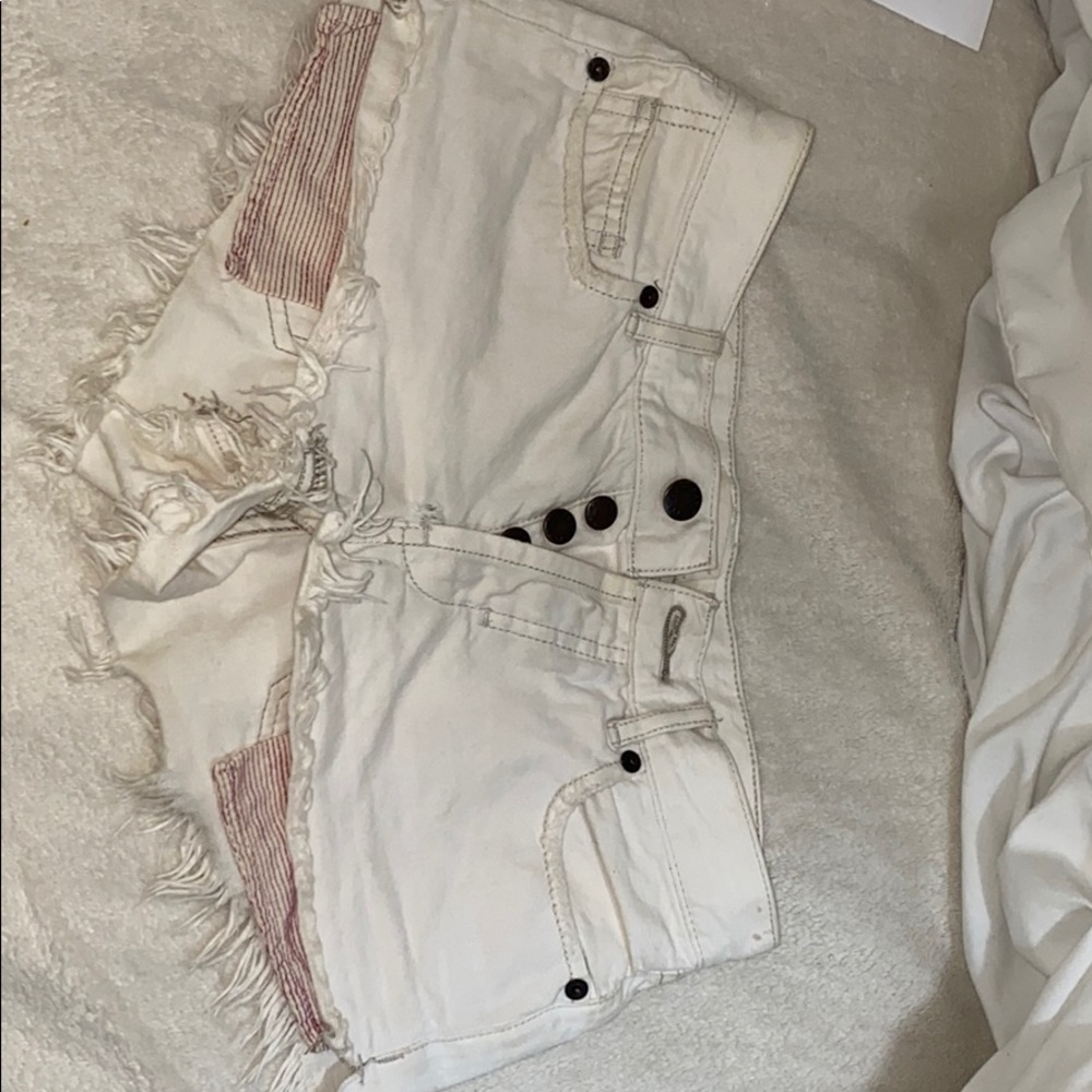 distressed free people shorts